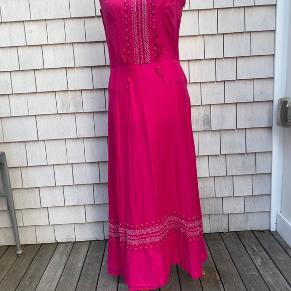 Les Copains Beaded Maxi Summer Dress - Picture 1 of 11